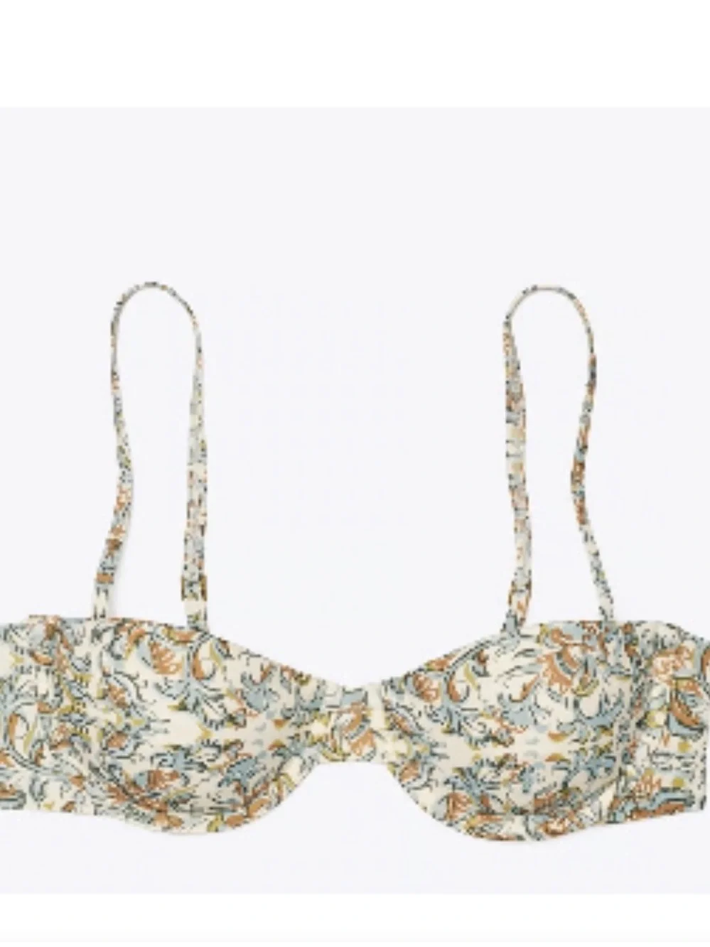 TORY BURCH Floral Print Underwire Bikini Top